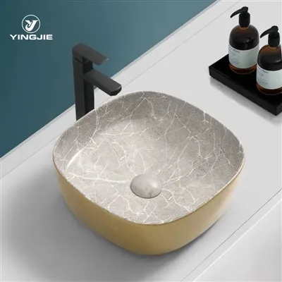 Lavabo in marmura d'arti in ceramica per i sanitari